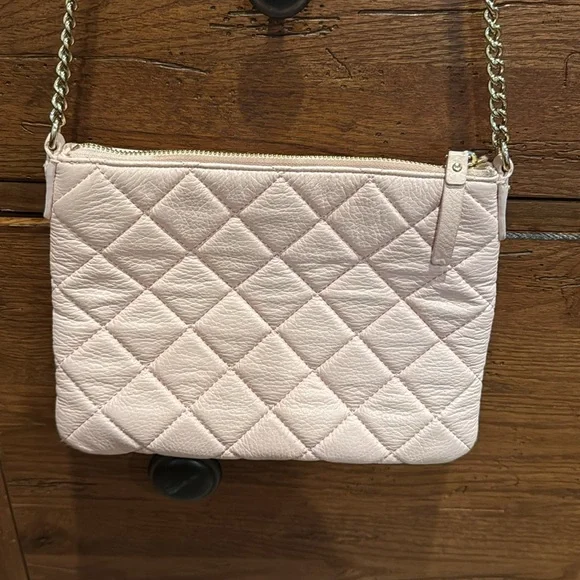 Kate Spade light pink quilted leather purse bag - Picture 4 of 9